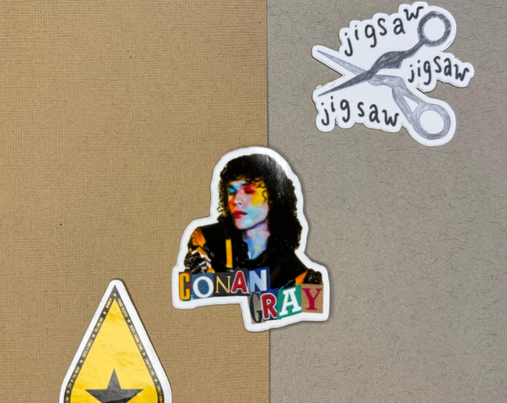 Conan Gray Stickers: Found Heaven Inspired, Waterproof Vinyl (3-Pack)